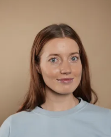 portræt af Mathilde N., som er frivillig